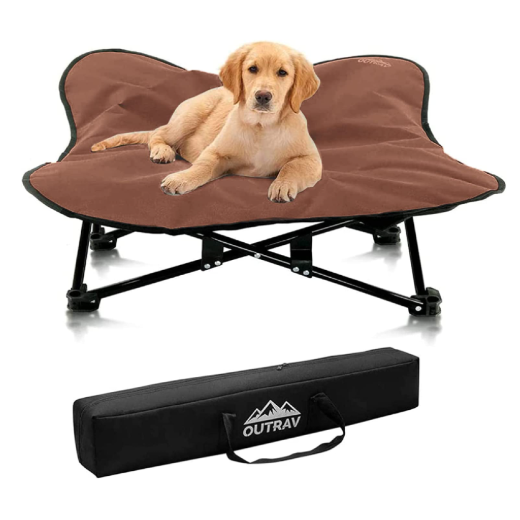 Portable Elevated Dog Bed Folding Pet Cot for Indoor, Outdoor